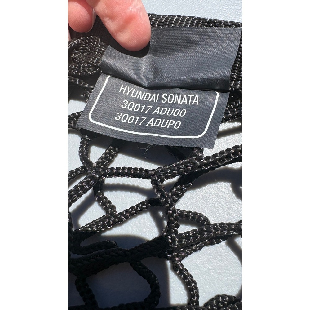 Hyundai Sonata Trunk Cargo Net Black 3Q017 ADU00 3Q017 ADUP0 OEM 2012-2014 - Picture 4 of 6